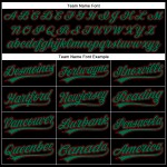 Curve Pattern Custom Solid Authentic 3D Grün-Rot Design Schwarz Kelly Jersey Baseball