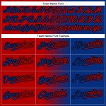 Authentic Fashion Custom Rot-Schwarz Gradient Royal Baseball Jersey