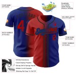 Authentic Fashion Custom Rot-Schwarz Gradient Royal Baseball Jersey