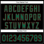 Curve Pattern Custom Solid Authentic 3D Grün-Rot Design Schwarz Kelly Jersey Baseball