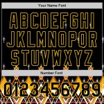 Gelb Schwarz Design Authentische Baseball Muster Stil Ethnische Jersey Afrikanische